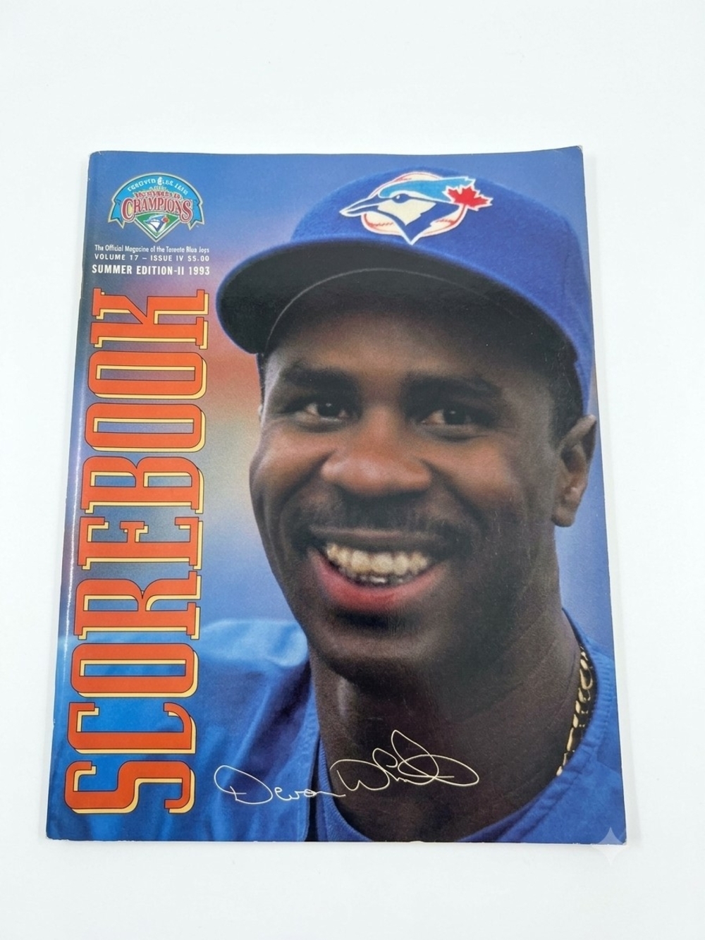 May 1993 Milwaukee Brewers @ Toronto Blue Jays – Official Scorebook Devon White